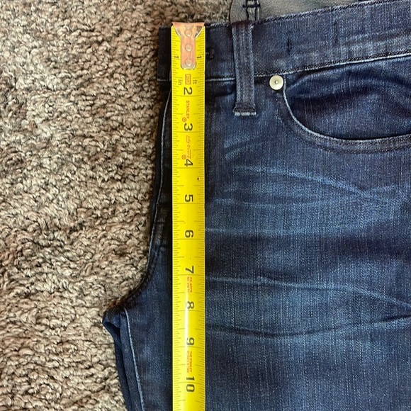 Madewell Skinny dark blue denim zipper ankle stretch jeans women’s size 28 - Picture 13 of 17